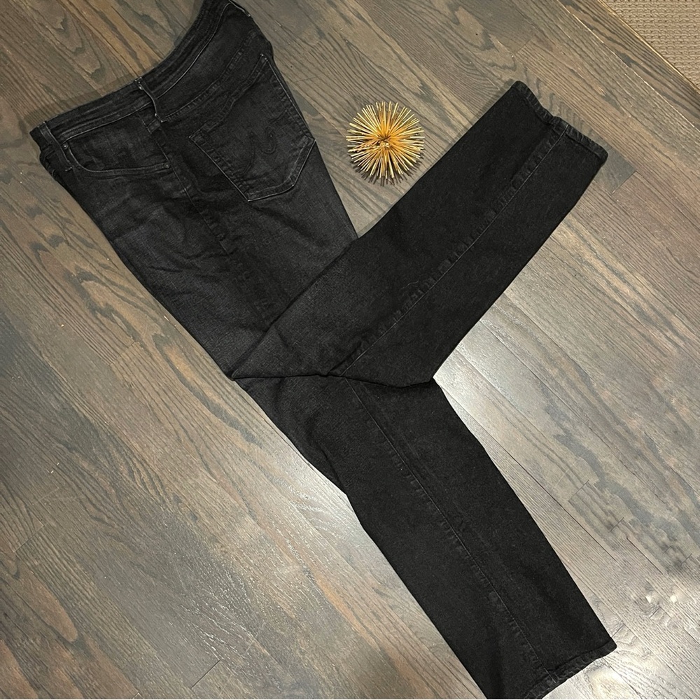 AG Adriano Goldschmeid Mens Jeans Graduate Black Tailored Leg 36x34 - Picture 6 of 7